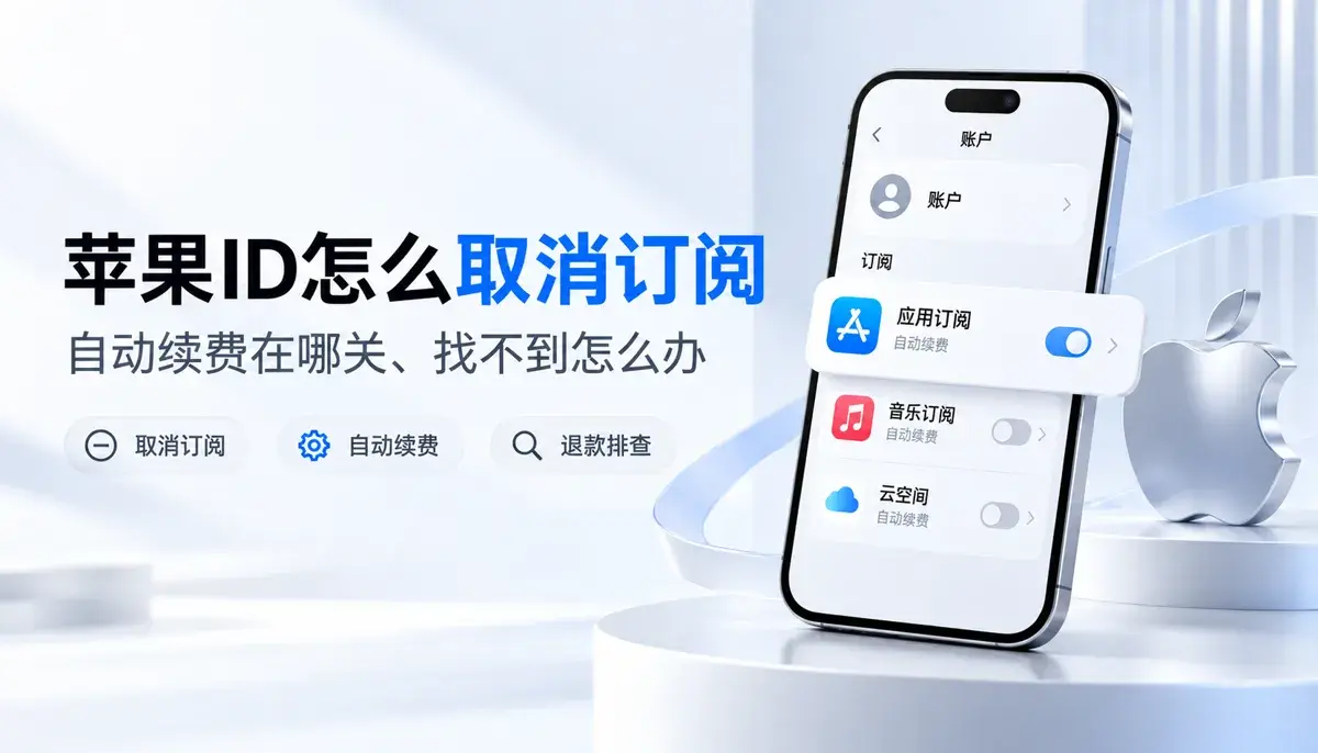 苹果id怎么取消订阅:自动续费在哪关、找不到怎么办
